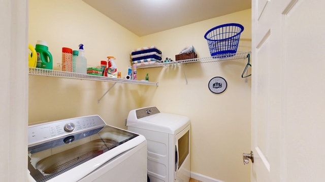 4 Bow Center Rd Unit B-3, Bow, NH 03304 - washroom featuring separate washer and dryer and baseboards
