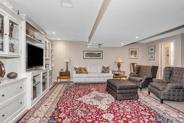 7 Lilac Ct Unit 335, Nashua, NH 03062 - carpeted living area with recessed lighting