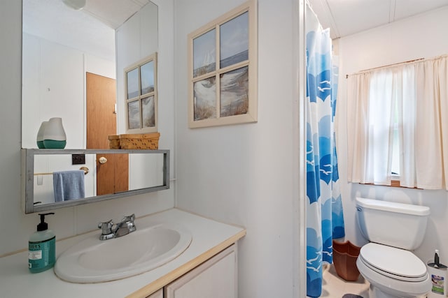 21 Pine Hill Dr, Barnstead, NH 03225 - full bath with vanity, toilet, and curtained shower