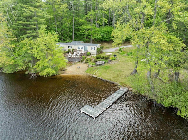 21 Pine Hill Dr, Barnstead, NH 03225 - view of subject property featuring a large body of water and a heavily wooded area