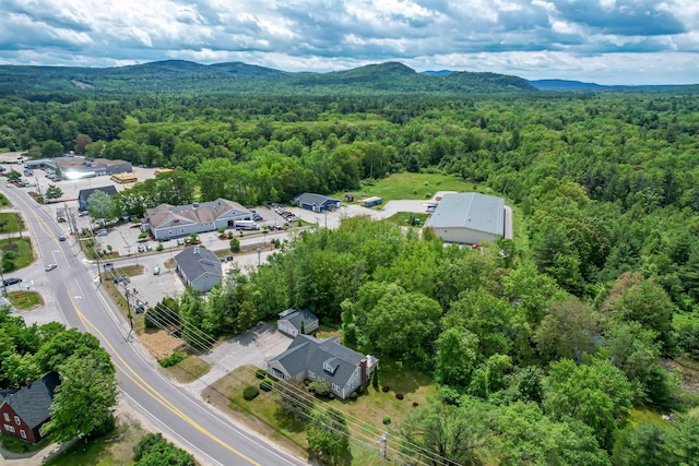 212 W Main St, Hillsborough, NH 03244 - aerial view of a forest and a mountainous background