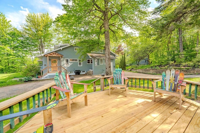 57 Main St, Woodstock, NH 03262 - view of wooden deck