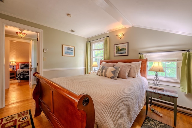 57 Main St, Woodstock, NH 03262 - bedroom featuring light wood-style flooring and crown molding