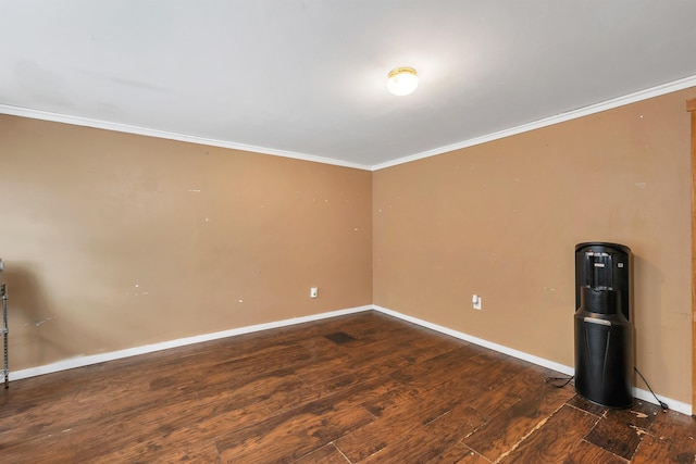 132 Willey Rd, Milton, NH 03852 - unfurnished room with crown molding, dark wood finished floors, and baseboards