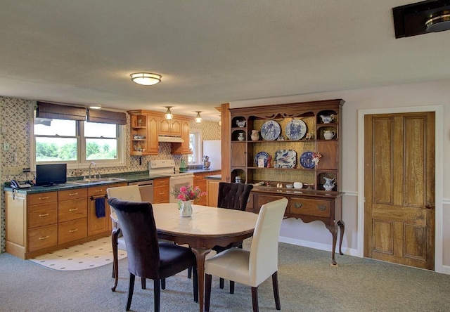 398 N Rd, Milton, VT 05468 - dining space with light colored carpet