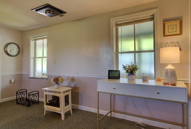398 N Rd, Milton, VT 05468 - living area with carpet flooring and baseboards
