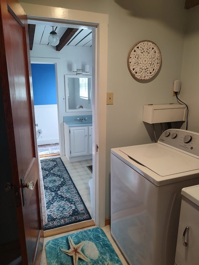 398 N Rd, Milton, VT 05468 - washroom featuring washer / clothes dryer