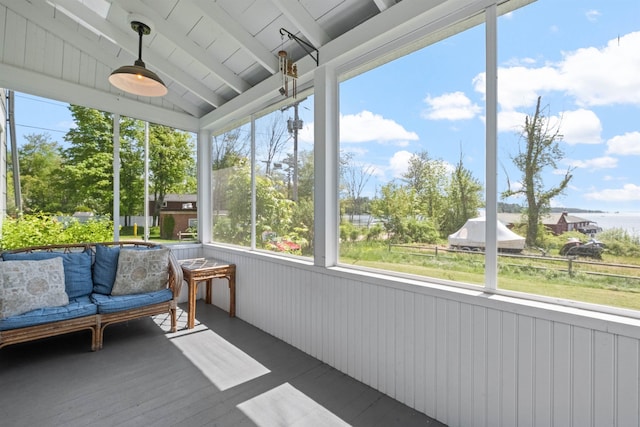 10 Wharf Rd, Center Harbor, NH 03226 - sunroom / solarium featuring a ceiling fan
