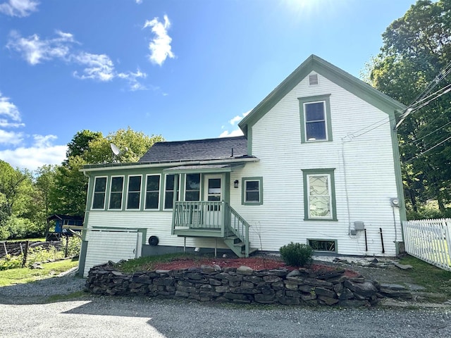 217 Clyde St, Newport City, VT 05855 - view of front of property with a shingled roof