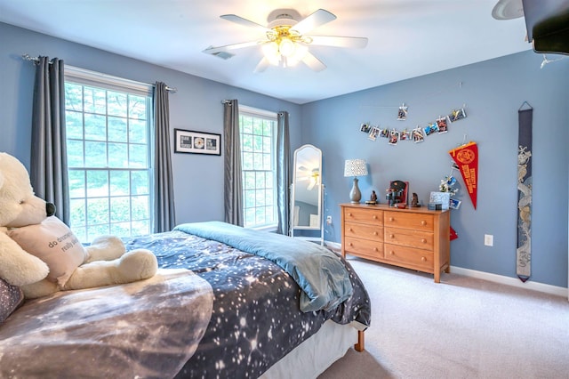 16 Gilboa Ln, Nashua, NH 03062 - bedroom with carpet floors, baseboards, and a ceiling fan
