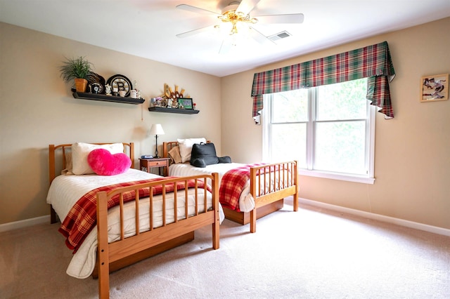 16 Gilboa Ln, Nashua, NH 03062 - carpeted bedroom with baseboards and ceiling fan