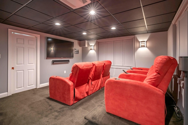 16 Gilboa Ln, Nashua, NH 03062 - home theater featuring recessed lighting, baseboards, and carpet flooring