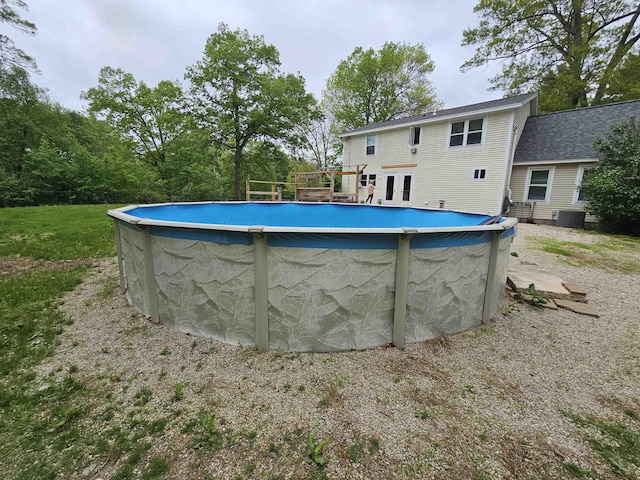 436 Mammoth Rd, Pelham, NH 03076 - outdoor pool with central air condition unit