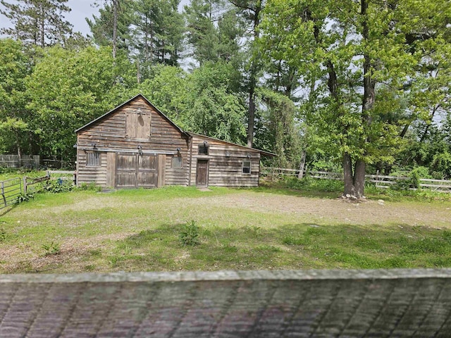 436 Mammoth Rd, Pelham, NH 03076 - view of yard with a barn and an outbuilding