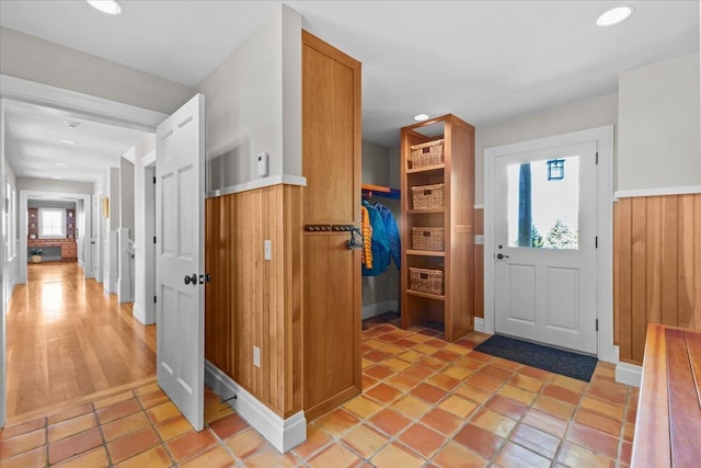 1097 Taber Ridge Rd, Stowe, VT 05672 - entryway with recessed lighting