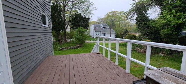 21 Triton Dr, Rye, NH 03870 - wooden deck featuring a lawn