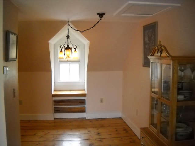 6 On The Cmn Unit 5, Lyme, NH 03768 - unfurnished dining area with wood-type flooring and baseboards