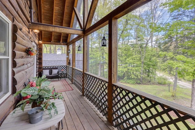 3233 Stinson Lake Rd, Ellsworth, NH 03266 - view of wooden terrace
