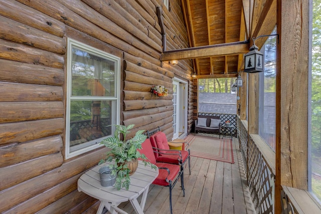 3233 Stinson Lake Rd, Ellsworth, NH 03266 - view of wooden deck