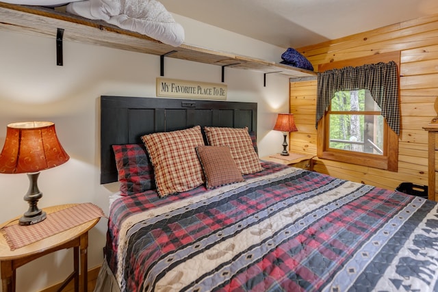 3233 Stinson Lake Rd, Ellsworth, NH 03266 - bedroom featuring wooden walls