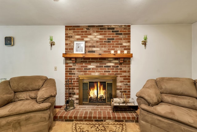 210 Province Rd, Belmont, NH 03220 - living area with a fireplace