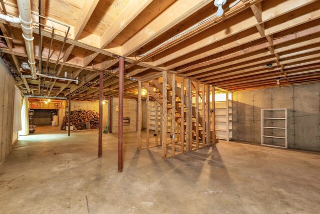 210 Province Rd, Belmont, NH 03220 - unfinished basement featuring water heater