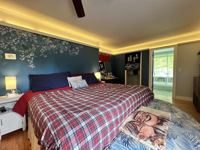 6 Nightingale Ln, Grantham, NH 03753 - bedroom featuring wood finished floors and a ceiling fan