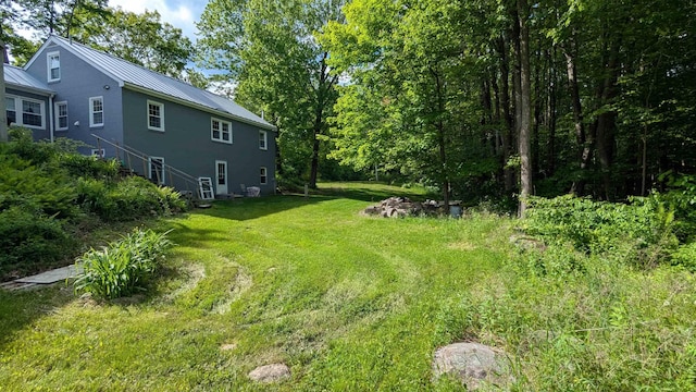 144 Bradford Rd, Henniker, NH 03242 - view of green lawn featuring stairs