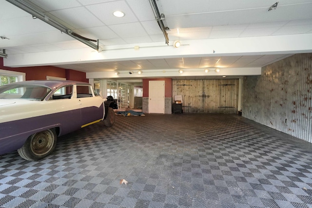 106 Jenkins Rd, Bedford, NH 03110 - garage with wooden walls