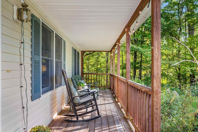 354 Jenny Davis Rd, Waterbury, VT 05676 - view of wooden porch