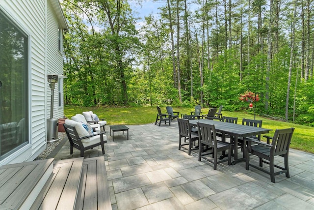 16 Ches Mae Ln, Milford, NH 03055 - view of patio / terrace with outdoor dining area and an outdoor hangout area