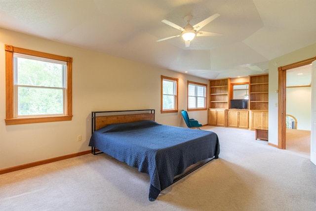 275 Petit Rd, Coventry, VT 05825 - carpeted bedroom featuring baseboards and a ceiling fan