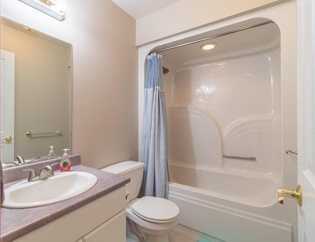 275 Petit Rd, Coventry, VT 05825 - bathroom with vanity, toilet, and shower / tub combo