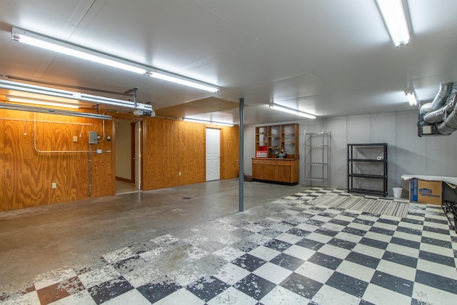 275 Petit Rd, Coventry, VT 05825 - below grade area featuring a garage and tile patterned floors