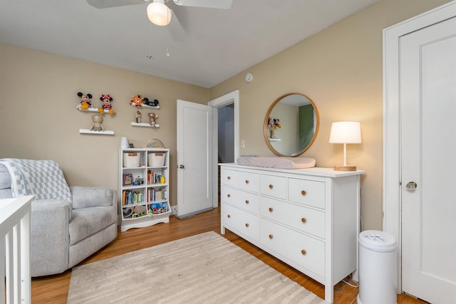 190 Anthony St, Manchester, NH 03103 - living area featuring light wood-style floors and a ceiling fan