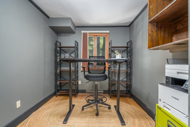 26 Association Dr, Northwood, NH 03261 - office space featuring wood finished floors, baseboards, and crown molding