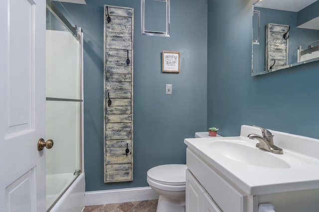 26 Association Dr, Northwood, NH 03261 - bathroom with vanity, toilet, baseboards, and tub / shower combination