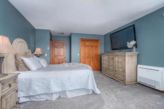 26 Association Dr, Northwood, NH 03261 - carpeted bedroom featuring a closet and heating unit