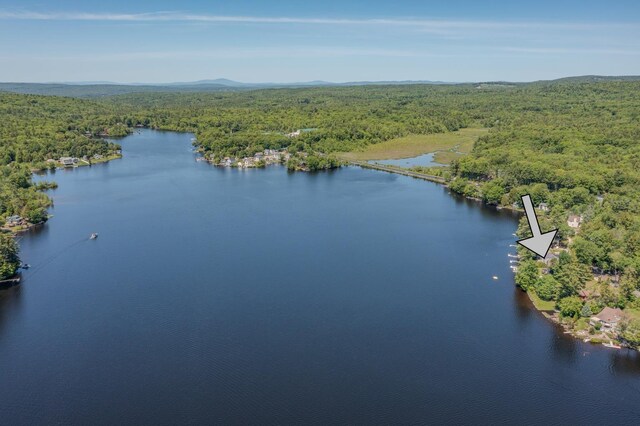 26 Association Dr, Northwood, NH 03261 - drone / aerial view of a heavily wooded area and a nearby body of water