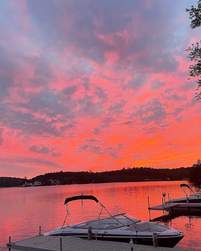 26 Association Dr, Northwood, NH 03261 - dock featuring a water view