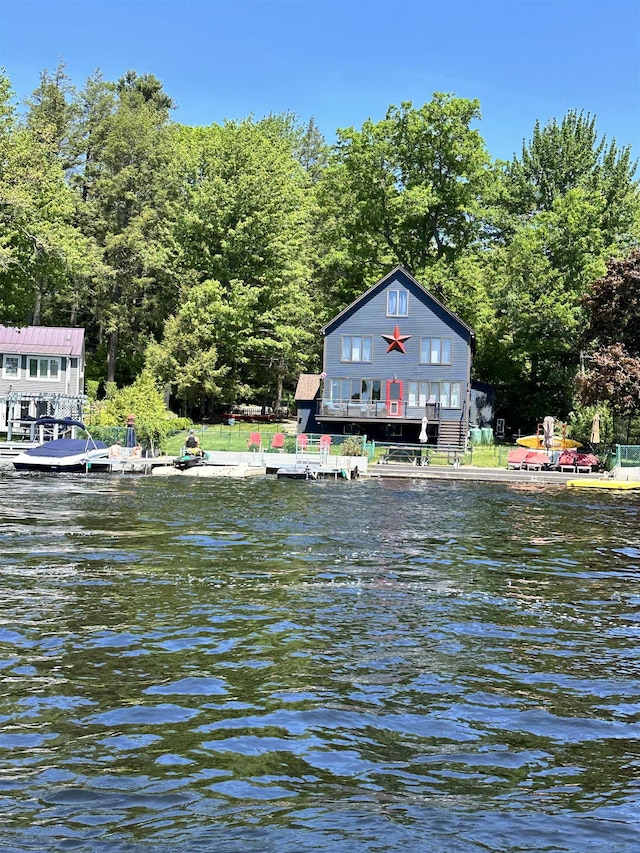 26 Association Dr, Northwood, NH 03261 - water view with a boat dock