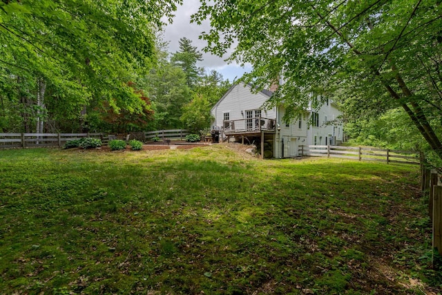 11 Rabbit Ln, Barrington, NH 03825 - view of yard with a deck