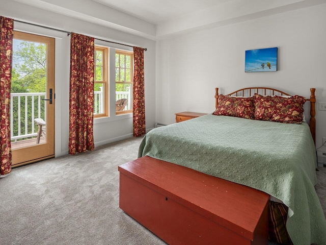 278 S Cove Rd, Burlington, VT 05401 - carpeted bedroom featuring access to outside and multiple windows