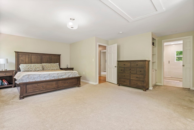 78 Hitching Post Ln, Bedford, NH 03110 - bedroom featuring light carpet, baseboards, and ensuite bath