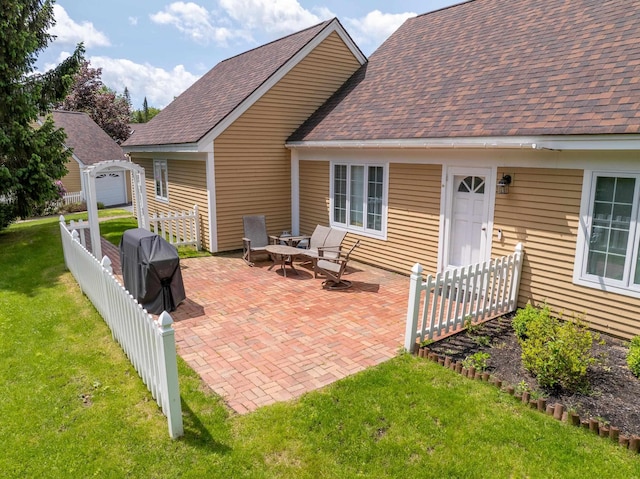 82 Garden Cir, Laconia, NH 03246 - view of patio with grilling area