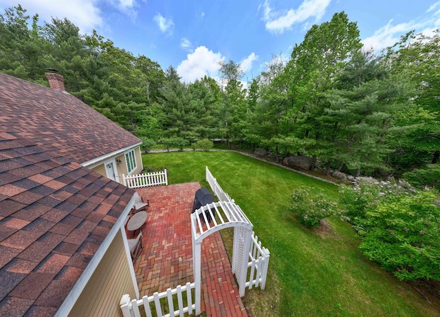 82 Garden Cir, Laconia, NH 03246 - view of yard featuring a patio