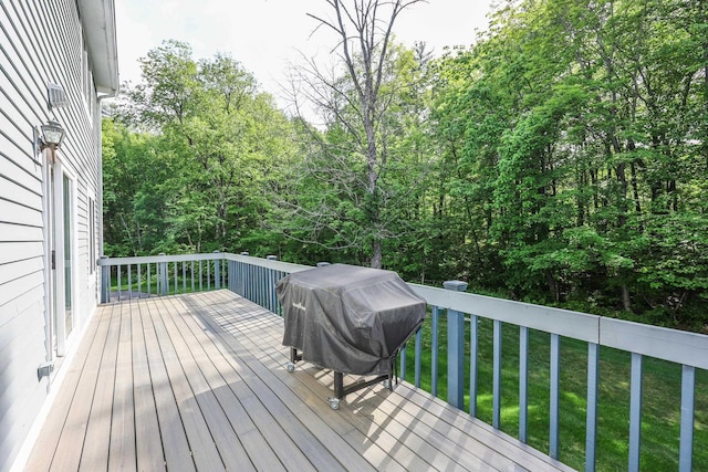58 Hickory Ln, Windham, NH 03087 - wooden terrace featuring area for grilling and a lawn
