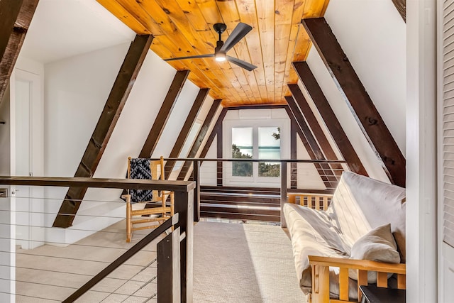 171 Cold Spring Rd, Milton, VT 05478 - living area with wooden ceiling and lofted ceiling