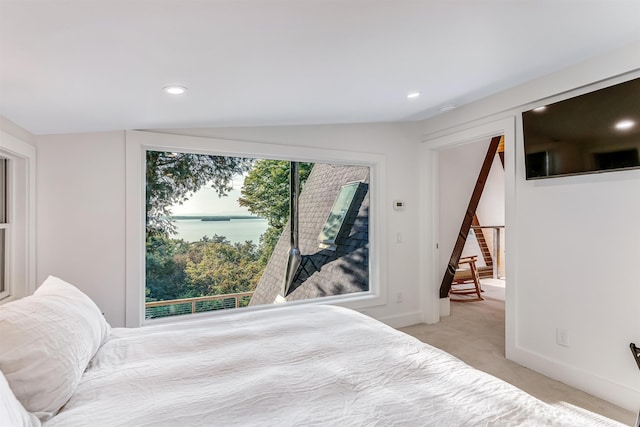 171 Cold Spring Rd, Milton, VT 05478 - bedroom featuring light colored carpet and recessed lighting