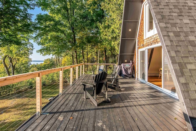 171 Cold Spring Rd, Milton, VT 05478 - view of wooden terrace